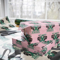 Liver Cancer Awareness Memorial Gift Wrapping Paper Roll My Hero Is Now My Angel