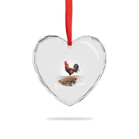 Lo Siento Wilson Funny Chicken Floating Meme Heart Crystal Glass Ornament Dramatic Rooster Parody Spanish Apology