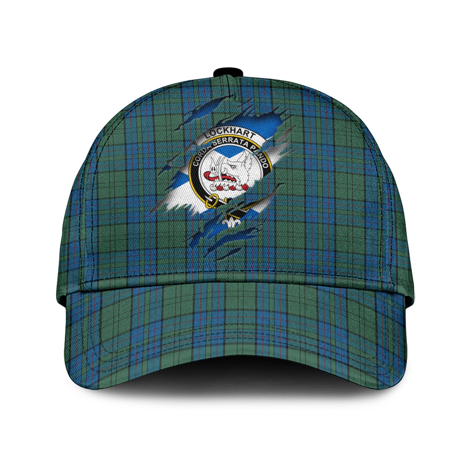lockhart-tartan-plaid-cap-family-crest-in-me-style-tartan-baseball-cap