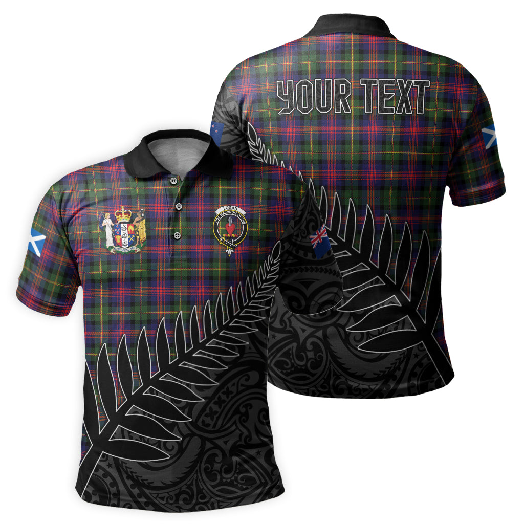 logan-modern-tartan-family-crest-golf-shirt-with-fern-leaves-and-coat-of-arm-of-new-zealand-personalized-your-name-scottish-tatan-polo-shirt