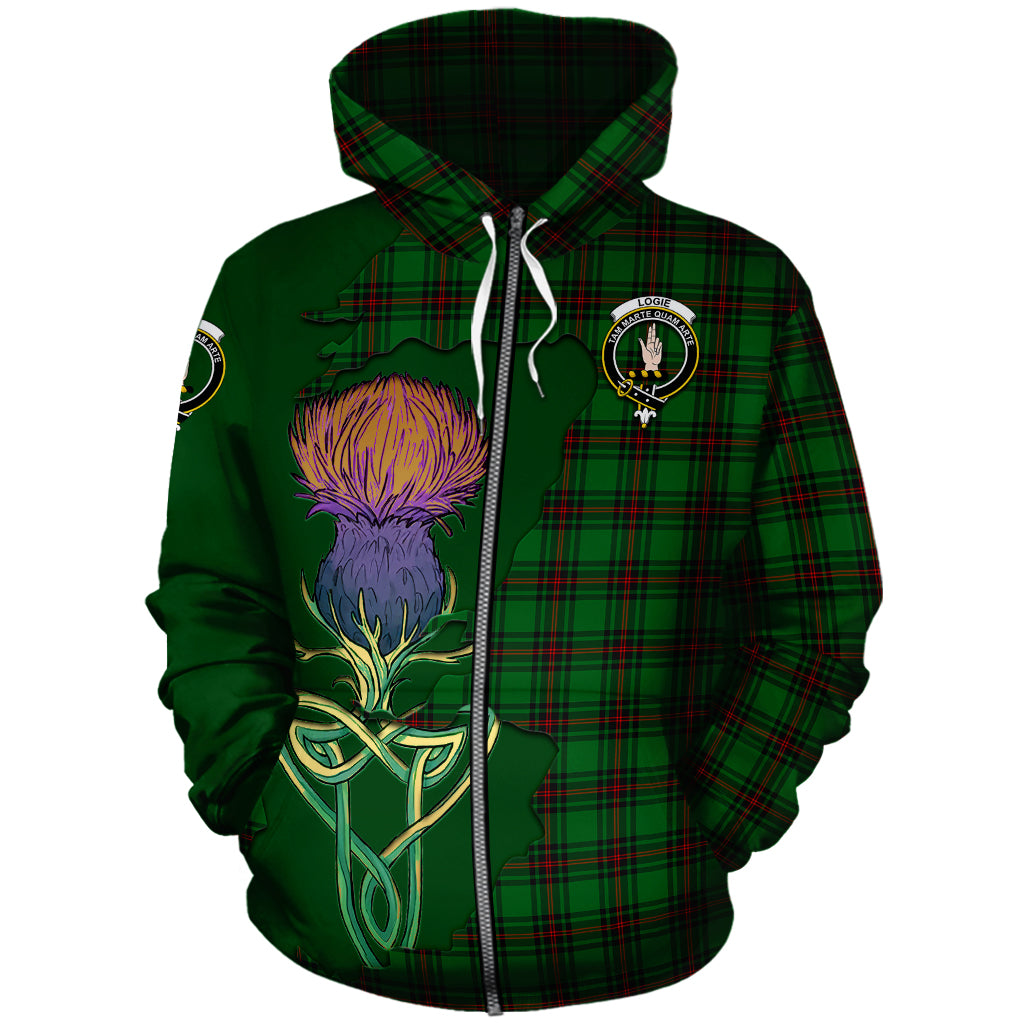 logie-tartan-plaid-hoodie-tartan-crest-with-thistle-and-scotland-map-hoodie