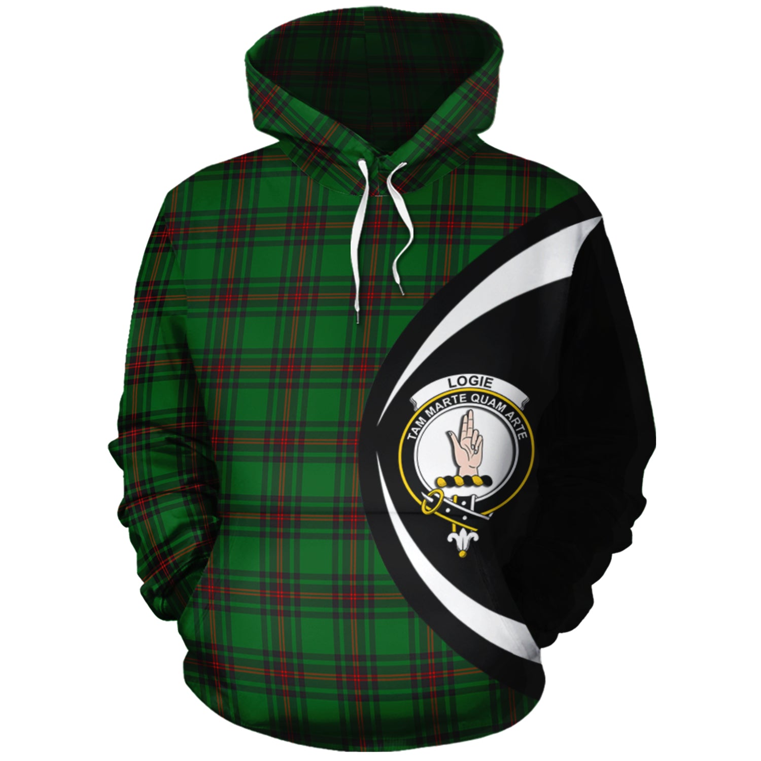 scottish-logie-clan-crest-circle-style-tartan-hoodie
