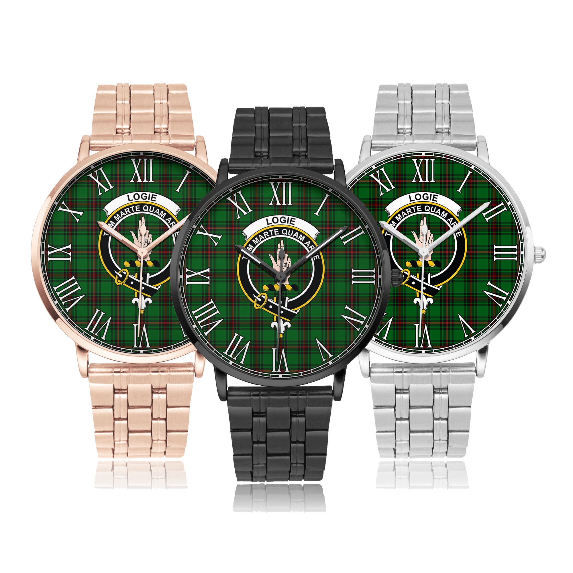 logie-family-crest-quartz-watch-with-stainless-steel-trap-tartan-instafamous-quartz-stainless-steel-watch