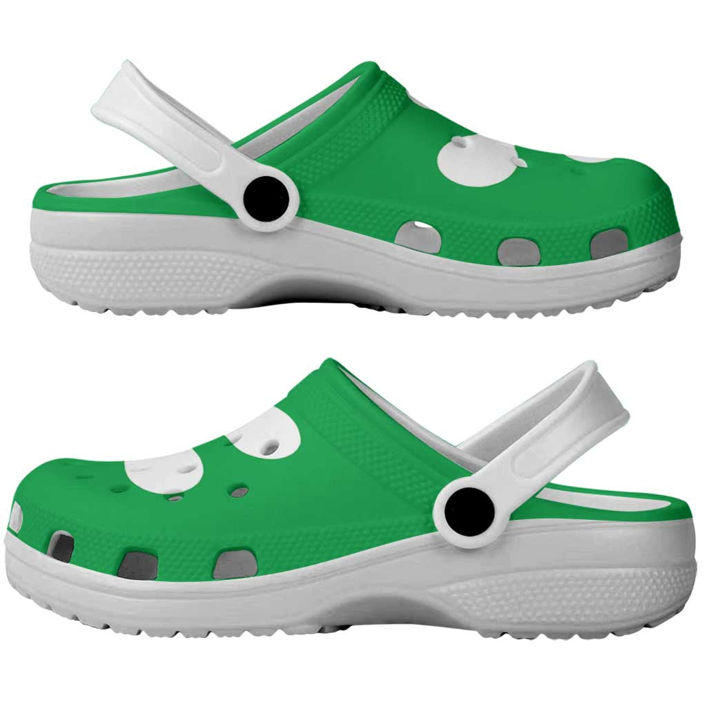 Lombardy Italy Clogs Shoes Flag Color Inspiration - Wonder Print Shop