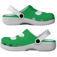 Lombardy Italy Clogs Shoes Flag Color Inspiration - Wonder Print Shop