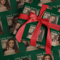Look Who's 18 Wrapping Paper Roll Funny Birthday Doll Face Meme