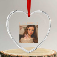 Look Who's 18 Heart Crystal Glass Ornament Funny Birthday Doll Face Meme