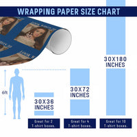 Look Who's 30 Wrapping Paper Roll Funny Birthday Doll Face Meme