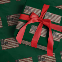 Louisiana Pride Vintage American Flag State Map Wrapping Paper Roll