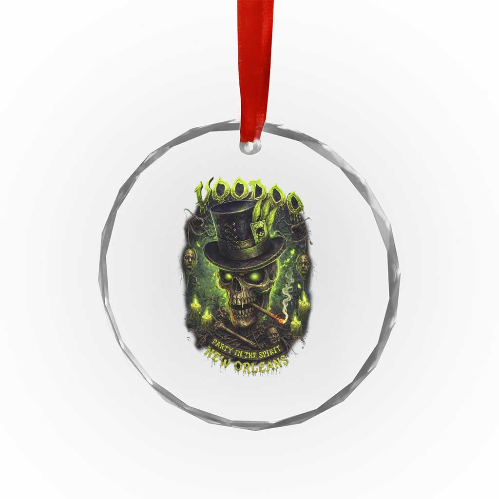 Louisiana Voodoo Skull Crystal Glass Ornament Party In The Spirit New Orleans Creepy Occult Lover