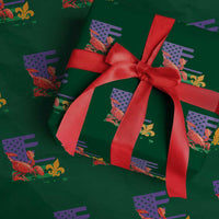 Louisiana Wrapping Paper Roll Louisiana New Orleans Party Custume Beads - Wonder Print Shop