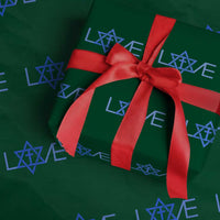 Love Jewish Messianic Cross Star Of David Wrapping Paper Roll - Wonder Print Shop