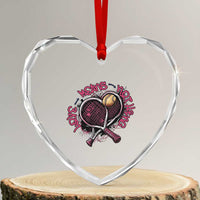 Love Means Nothing Heart Crystal Glass Ornament Tennis Lovers - Wonder Print Shop