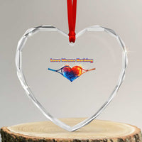 Love Means Nothing Heart Crystal Glass Ornament Valentines Day Gift - Wonder Print Shop