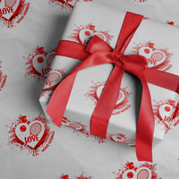 Love Means Nothing To A Tennis Player Wrapping Paper Roll Valentines Day Gift - Wonder Print Shop