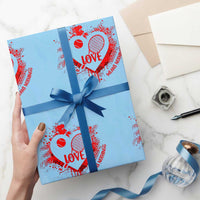 Love Means Nothing To A Tennis Player Wrapping Paper Roll Valentines Day Gift - Wonder Print Shop