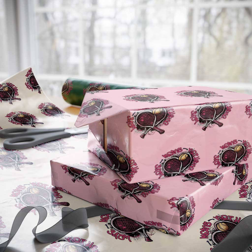 Love Means Nothing Wrapping Paper Roll Tennis Lovers - Wonder Print Shop
