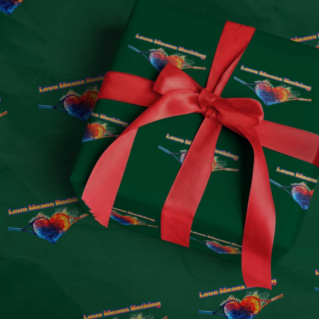 Love Means Nothing Wrapping Paper Roll Valentines Day Gift - Wonder Print Shop
