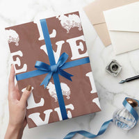 Love Pomeranian Wrapping Paper Roll Cute Pom Dog Lover Gift