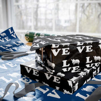 Love Pomeranian Wrapping Paper Roll Cute Pom Dog Lover Gift