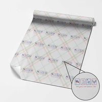 Loves Jesus and America Too Wrapping Paper Roll 4th of July Christian