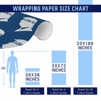 Low IQ Political Silhouette Profile Humor Wrapping Paper Roll Satirical Politics Subtle Hate