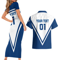 Finland Hockey 2024 Couples Matching Short Sleeve Bodycon Dress and Hawaiian Shirt Come on Leijonat - Wonder Print Shop