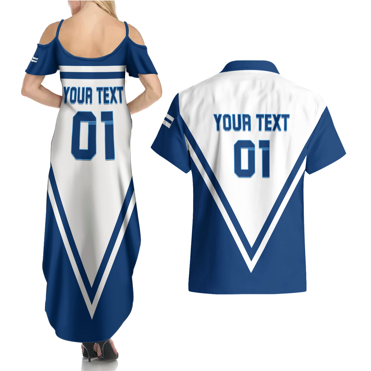 Finland Hockey 2024 Couples Matching Summer Maxi Dress and Hawaiian Shirt Come on Leijonat - Wonder Print Shop