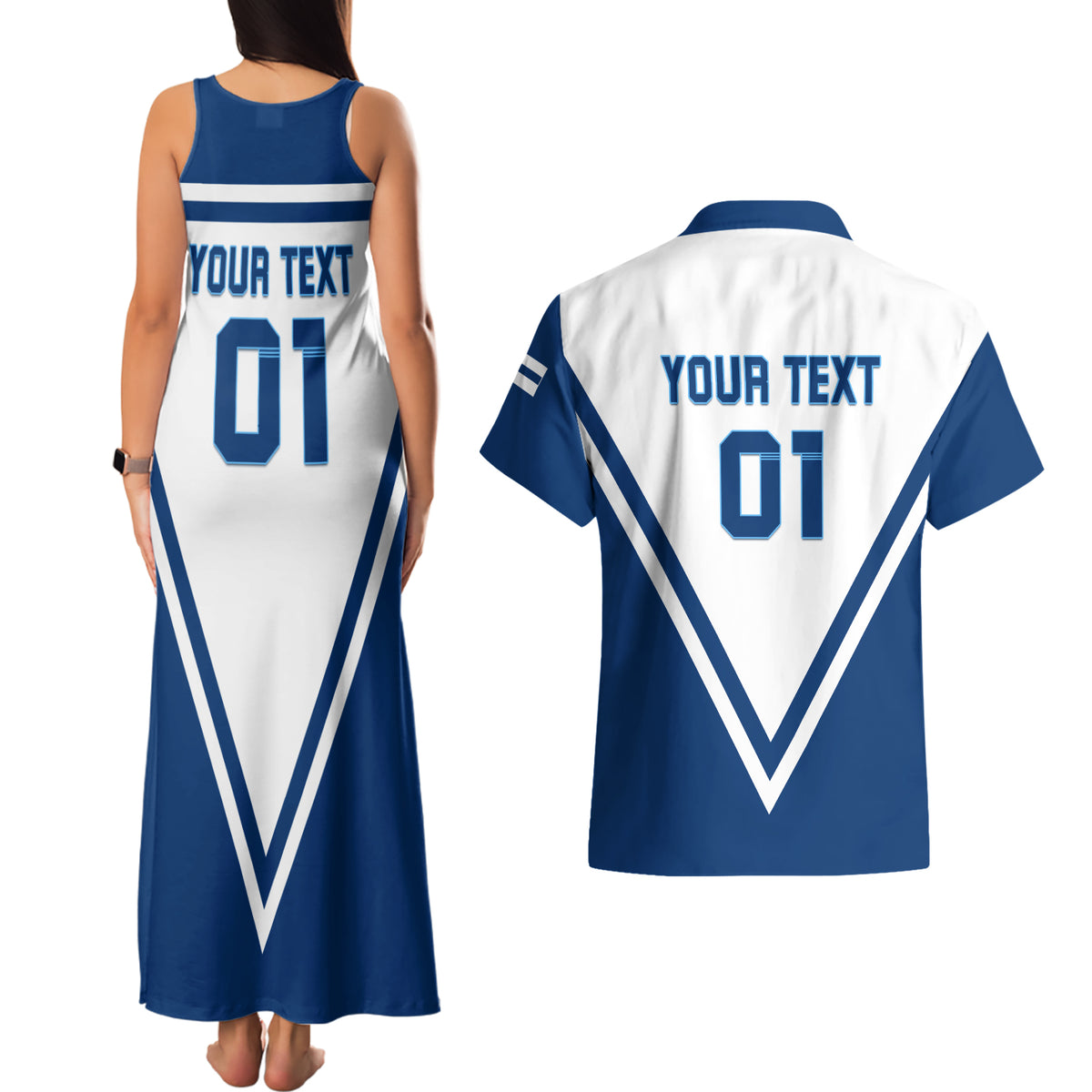 Finland Hockey 2024 Couples Matching Tank Maxi Dress and Hawaiian Shirt Come on Leijonat - Wonder Print Shop