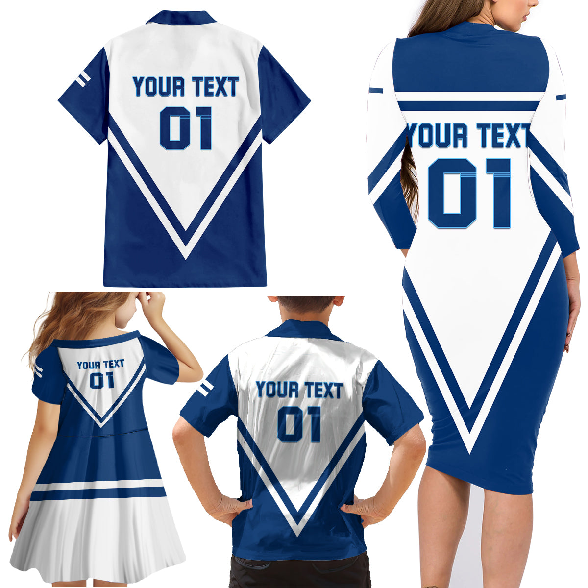 Finland Hockey 2024 Family Matching Long Sleeve Bodycon Dress and Hawaiian Shirt Come on Leijonat - Wonder Print Shop