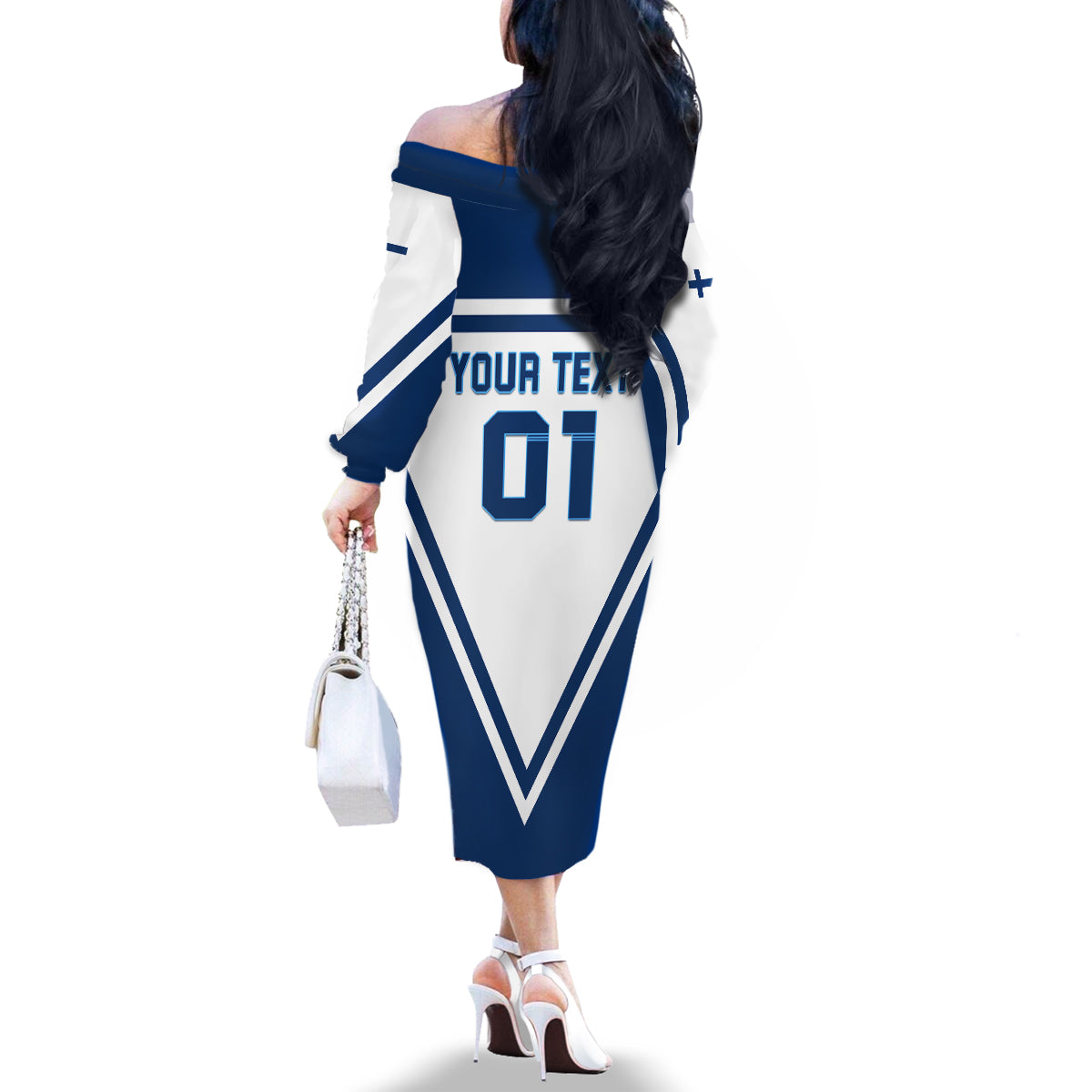 Finland Hockey 2024 Family Matching Off The Shoulder Long Sleeve Dress and Hawaiian Shirt Come on Leijonat - Wonder Print Shop