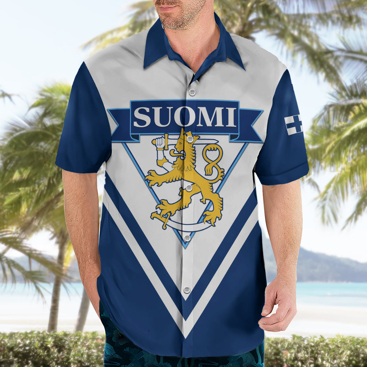 Finland Hockey 2024 Hawaiian Shirt Come on Leijonat - Wonder Print Shop