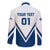 Finland Hockey 2024 Long Sleeve Button Shirt Come on Leijonat - Wonder Print Shop