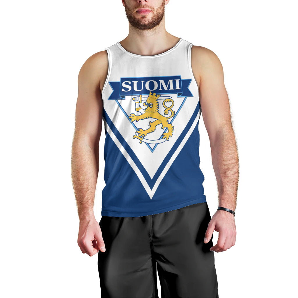 Finland Hockey 2024 Men Tank Top Come on Leijonat - Wonder Print Shop