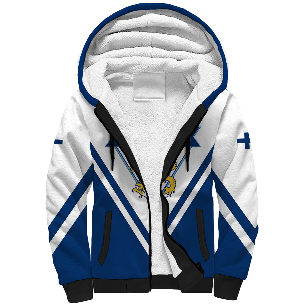 Finland Hockey 2024 Sherpa Hoodie Come on Leijonat - Wonder Print Shop