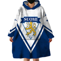 Finland Hockey 2024 Wearable Blanket Hoodie Come on Leijonat - Wonder Print Shop