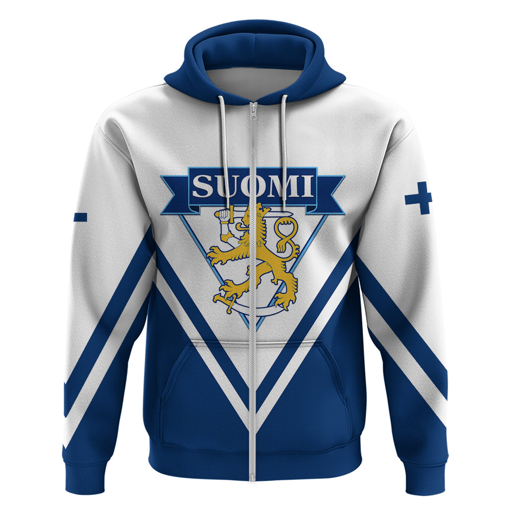 Finland Hockey 2024 Zip Hoodie Come on Leijonat - Wonder Print Shop