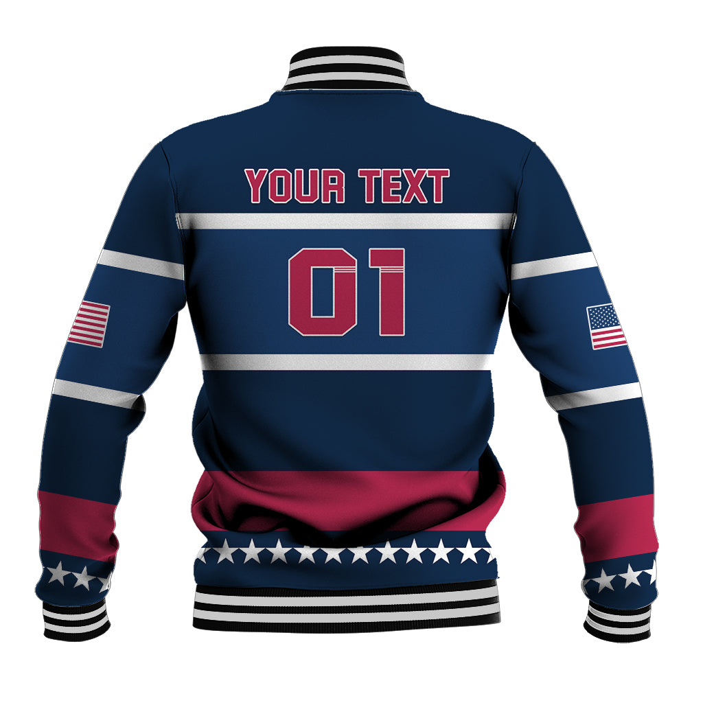 USA Hockey 2024 Baseball Jacket Go Team USA - Wonder Print Shop
