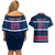 USA Hockey 2024 Couples Matching Off Shoulder Short Dress and Hawaiian Shirt Go Team USA - Wonder Print Shop