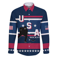 USA Hockey 2024 Family Matching Tank Maxi Dress and Hawaiian Shirt Go Team USA - Wonder Print Shop