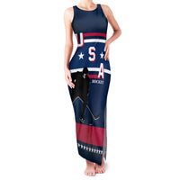 USA Hockey 2024 Family Matching Tank Maxi Dress and Hawaiian Shirt Go Team USA - Wonder Print Shop
