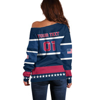 USA Hockey 2024 Off Shoulder Sweater Go Team USA - Wonder Print Shop