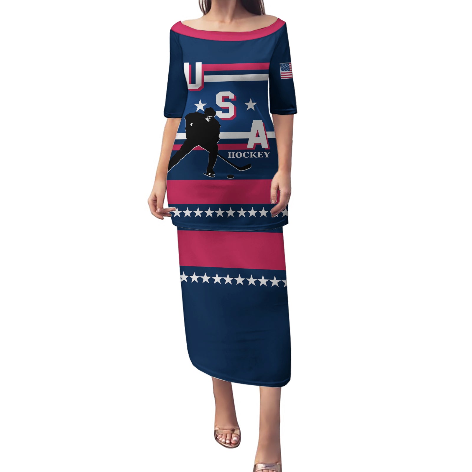 USA Hockey 2024 Puletasi Go Team USA - Wonder Print Shop