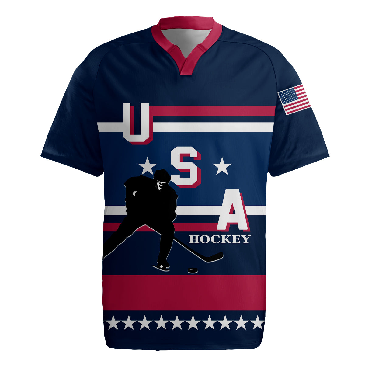 USA Hockey 2024 Rugby Jersey Go Team USA - Wonder Print Shop