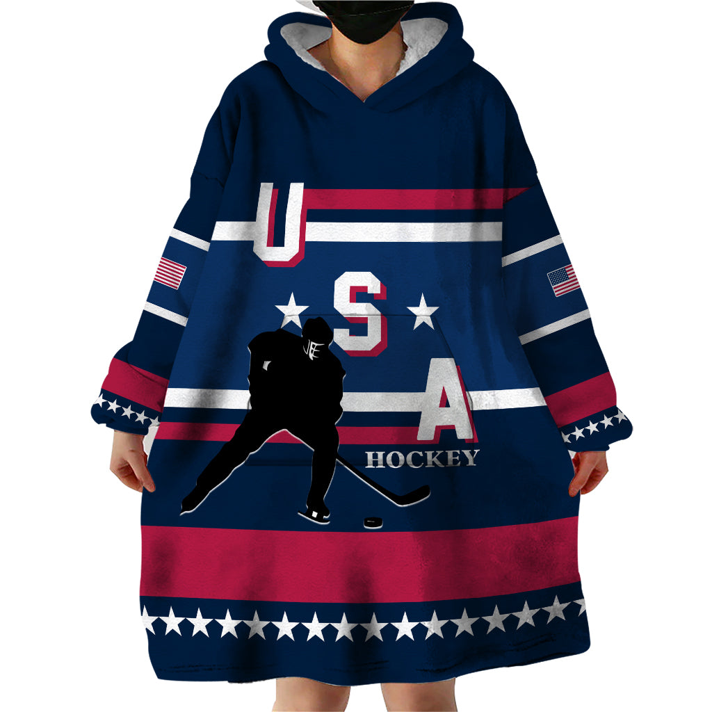 USA Hockey 2024 Wearable Blanket Hoodie Go Team USA - Wonder Print Shop