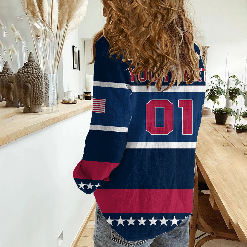 USA Hockey 2024 Women Casual Shirt Go Team USA - Wonder Print Shop