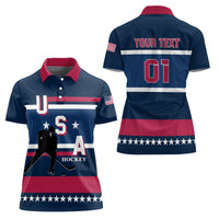 USA Hockey 2024 Women Polo Shirt Go Team USA - Wonder Print Shop