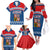 Czech Hockey 2024 Family Matching Off The Shoulder Long Sleeve Dress and Hawaiian Shirt Come on Czechia - Wonder Print Shop