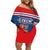 Czech Hockey 2024 Family Matching Off Shoulder Short Dress and Hawaiian Shirt Come on Czechia - Wonder Print Shop