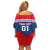 Czech Hockey 2024 Family Matching Off Shoulder Short Dress and Hawaiian Shirt Come on Czechia - Wonder Print Shop